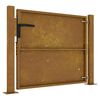 vidaXL Garden Gate 100x100 cm Corten Steel