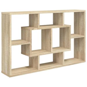 vidaXL Wall Shelf Sonoma Oak 85x16x52.5 cm Engineered Wood