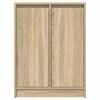 vidaXL Sideboard Sonoma Oak 57x34x76 cm Engineered Wood