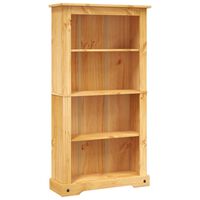 vidaXL 4-Tier Bookcase Mexican Pine Corona Range 81x29x150 cm