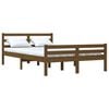 vidaXL Bed Frame without Mattress Honey Brown Solid Wood 140x190 cm