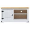 vidaXL TV Cabinet Corona White 100 x 40 x 52 cm Solid Pine Wood