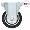 vidaXL 24 pcs Fixed Casters 75 mm