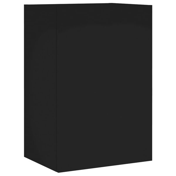vidaXL TV Wall Cabinet Black 40.5x30x60 cm Engineered Wood