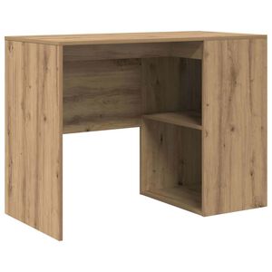 vidaXL Desk with Shelf Artisan Oak 102 x 50 x 75 cm Engineered Wood
