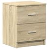vidaXL Bedside Cabinets 2 pcs with 2 Drawers Sonoma Oak 40x36x50 cm