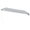 vidaXL Manual Retractable Awning Anthracite&White 500x350 cm