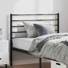 vidaXL Metal Replace Headboard Black 100 cm