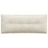 vidaXL Back Pillow Cream 120 x 50 cm Corduroy Fabric