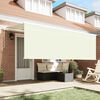 vidaXL Awning with Blind Cream 350 x 200 x 120 cm Fabric and Metal