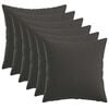 vidaXL Cushion Cover 6 pcs HEERLEN Dark Grey 40 x 40 cm