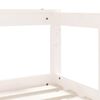 vidaXL Kids Bed Frame White 70x140 cm Solid Wood Pine