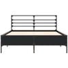 vidaXL Bed Frame without Mattress Black 135x190 cm Double