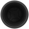 vidaXL Round Flower Pot 6 pcs Black &Oslash; 39 x 32 cm Plastic