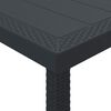 vidaXL Garden Dining Table Anthracite 300 x 100 x 73 cm Poly Rattan
