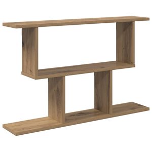 vidaXL Wall Shelf Artisan Oak 80 x 15 x 50.5 cm