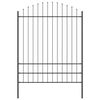vidaXL Garden Fence 7 pcs Grey 170 x 225 cm Powder-Coated Steel