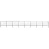 vidaXL Garden Fence with Hoop Top Steel 1426x150 cm Black