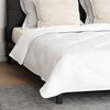 vidaXL Duvet with Pillows 3 pcs White Microfiber and Down Feather