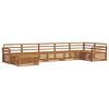 vidaXL Sofa Sets 7 pcs Natural Solid Acacia Wood