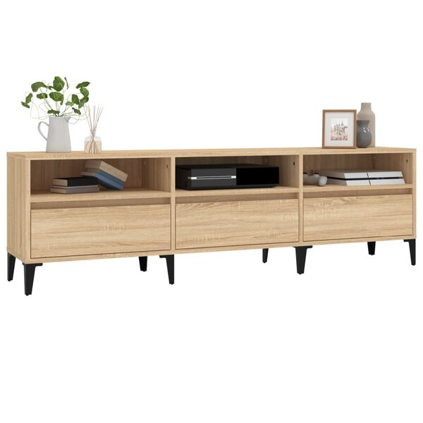 vidaXL TV Cabinet Sonoma Oak 150x30x44.5 cm Engineered Wood