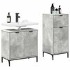 vidaXL Bathroom Furniture Set with Drawer 2 pcs Concrete Grey