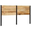 vidaXL Headboard 180 cm Solid Wood Mango and Iron