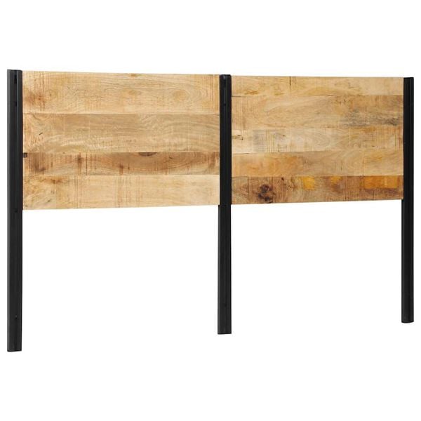 vidaXL Headboard 180 cm Solid Wood Mango and Iron