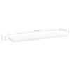 vidaXL Bookshelf Boards 4 pcs White 40x10x1.5 cm Engineered Wood