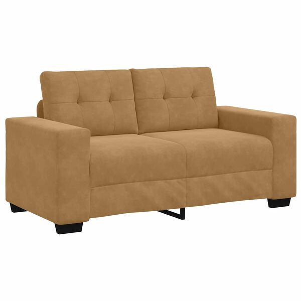 vidaXL Sofa Brown 160 x 77 x 82 cm Fabric