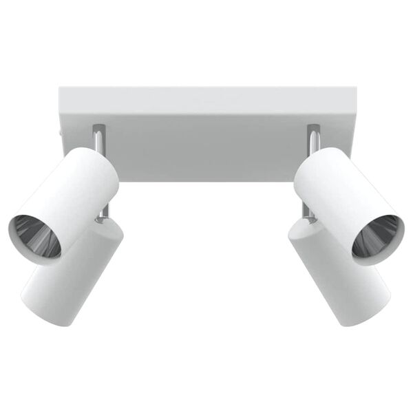vidaXL Ceiling Spotlight with Spotlights White 26 x 26 x 16.5 cm Metal