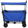 vidaXL Folding Hand Trolley Black 105 x 56.5 x 116 cm Oxford Cloth