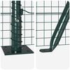 vidaXL Fence Post Green 50 x 0.6 m (25 x 25 mm mesh) Steel and PVC