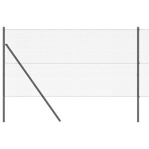 vidaXL Ground Fix Welded Wire Fence 25 x 1.2 m (W x H)