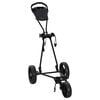 vidaXL Golf Trolley Folding Manual Black 95 x 60 x 130 cm Iron
