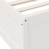 vidaXL Bookcase Bed without Mattress White 90x200cm Solid Wood Pine