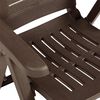 vidaXL Garden Reclining Chairs 2 pcs Plastic Mocha