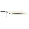 vidaXL Electric Retractable Awning Cream and Anthracite 3.5 x 2 m