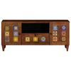 vidaXL TV Cabinet with Drawer Walnut 105 x 33 x 46 cm Solid Mango Wood