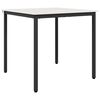 vidaXL Dining Table White 80 x 80 x 75 cm Solid Pine Wood