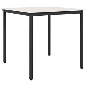 vidaXL Dining Table White 80 x 80 x 75 cm Solid Pine Wood