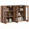 vidaXL Wall Mounted Cabinets 2 pcs Old wood 69.5 x 34 x 90 cm