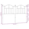 vidaXL Metal Headboard White 150 cm
