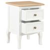 vidaXL Bedside Cabinet 2 pcs White 35x30x49 cm MDF