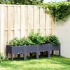 vidaXL Garden Planter with Legs Blue Grey 160x40x42 cm PP