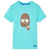 Kids'T-shirt with Short Sleeves Aqua 128