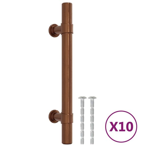 vidaXL Cabinet Handles 10 pcs Bronze 96 mm Stainless Steel