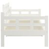 vidaXL Day Bed without Mattress White Solid Wood Pine 90x190 cm Single