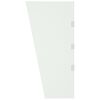 vidaXL 2 Piece Side Panels for Door Canopy Transparent Tempered Glass