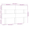 vidaXL Bed Headboard White 164x3x81 cm Solid Wood Pine